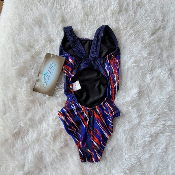 NWT! DOLFIN RWB STORMY Girls Swimwear Size 22 - Picture 2 of 7